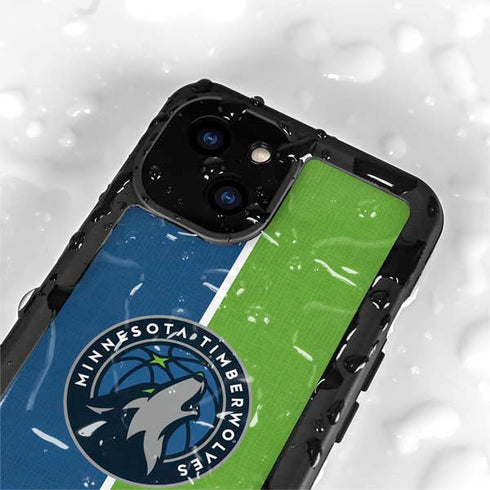 NBA Minnesota Timberwolves Canvas iPhone 15 Waterproof Case